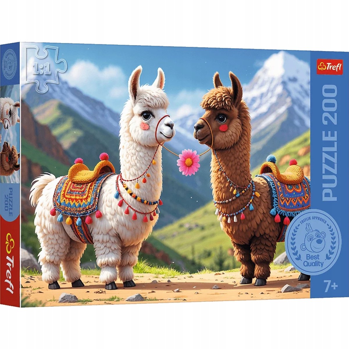 Trefl kleurrijke lama's puzzel 200 stukjes (7+ jaar)