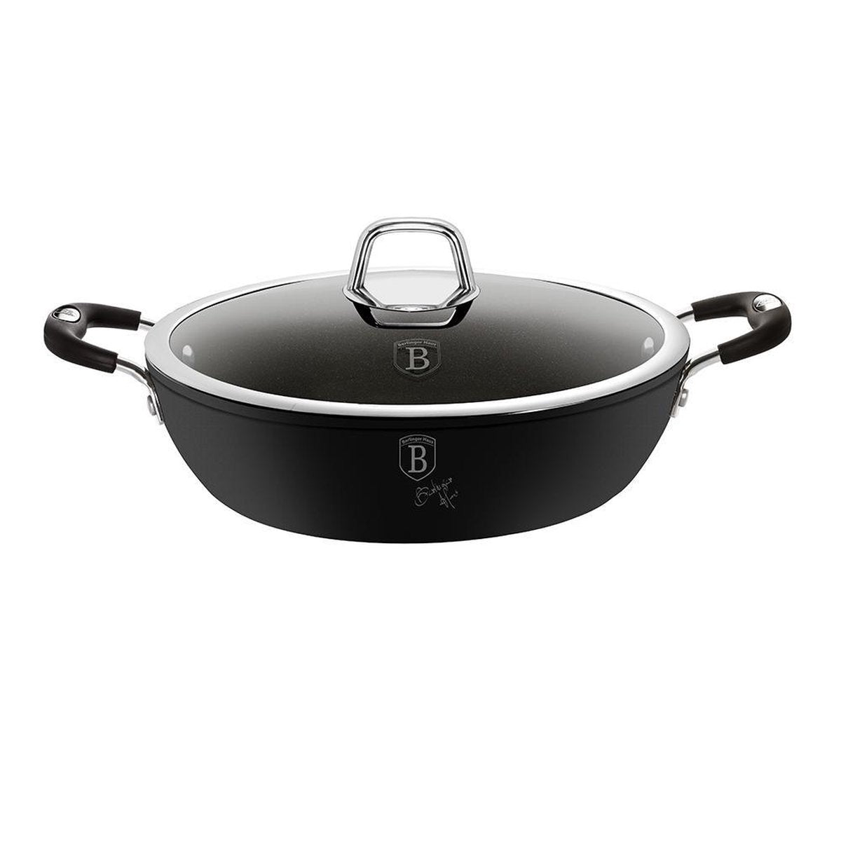 Berlingerhaus berlinger haus - 6125 - ondiepe braadpan - 28cm - zwart - professioneel