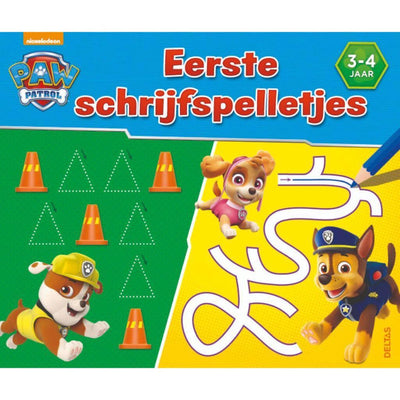 Paw patrol - kleurboek - eerste schrijfspelletjes - 3-4 jaar