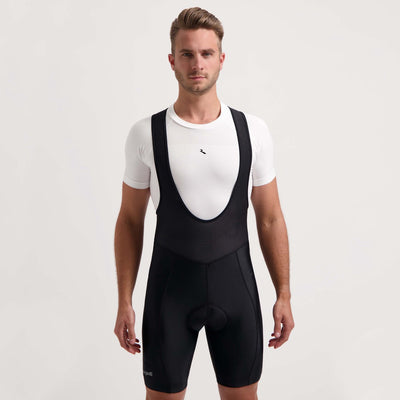 Rogelli econ heren korte fietsbroek - zeem - bretels - zwart