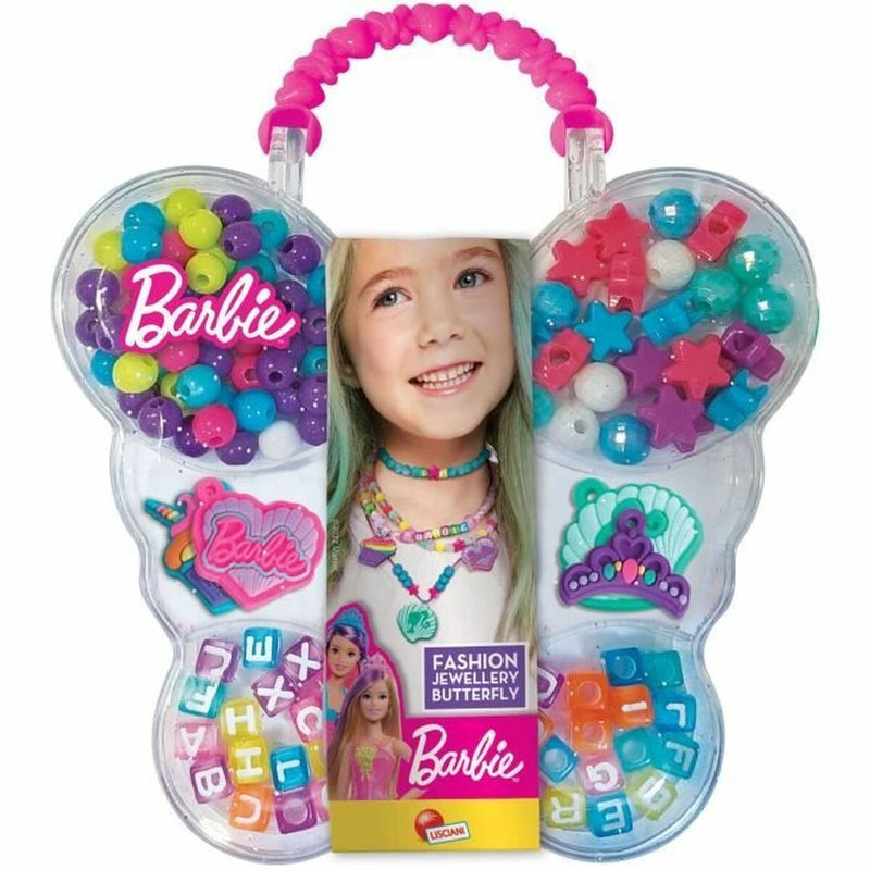 Lisciani barbie fashion jewellery butterfly display 12