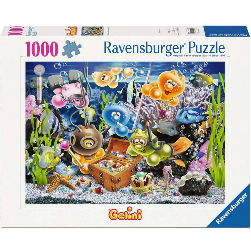 Ravensburger puzzel gelini onderwater plezier 1000 stukjes cartoon.