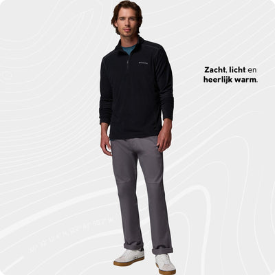 Columbia klamath range™ ii half zip fleecetrui - outdoortrui - fleece trui - heren - maat s - zwart