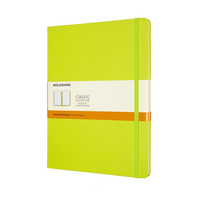 Moleskine classic notitieboek - extra large - hardcover - gelinieerd - citroen groen