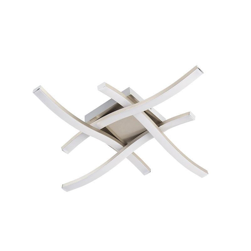 Rl live your light reality route - plafondlamp - nikkel mat - incl. 4x smd 5 w - plafondbevestiging - niet dimbaar