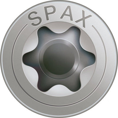 Spax 1197000350353 roestvaststalen schroef, verzonken kop, 3.5 x 35, voldraad, t-star plus t15 - blank - 200 stuks