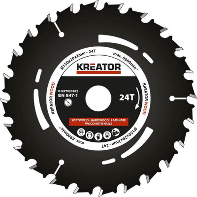 Kreator krt020302 invalzaagblad 150mm 24t