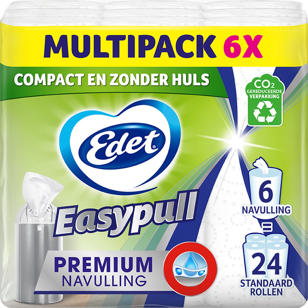 Edet easypull premium navulrol - 6 stuks