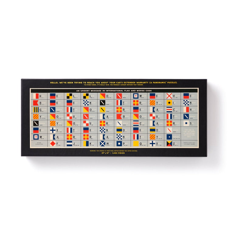 An urgent message 1,000 piece panoramic puzzle