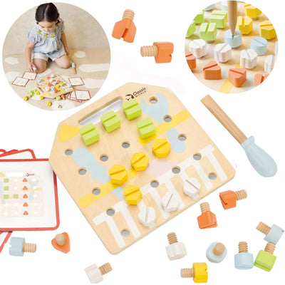 Classic world klassieke wereld houten manipulatieve bordlogische puzzel - uni