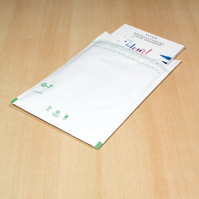 Raadhuis luchtkussenenvelop - 250x350mm - g17 - met plakstrip - wit - 100 stuks