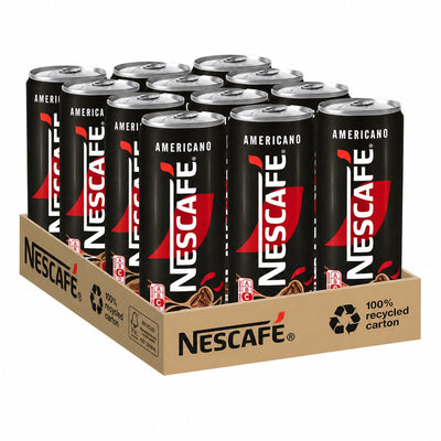 Nescafé - americano ijskoffie - 12 blikken a 250ml