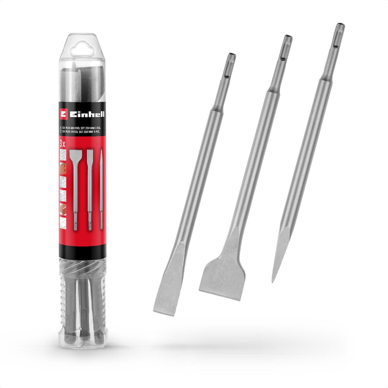 Einhell beitelset - 3-delig - 250 mm - sds-plus