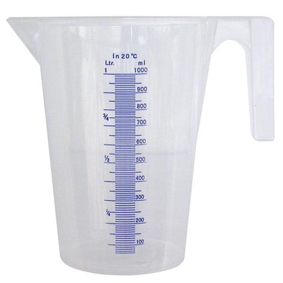 Pressol maatbeker - 1 liter - transparant - kunststof - litermaat