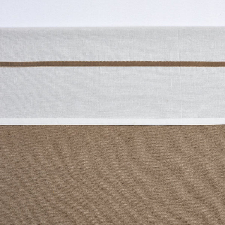 Meyco baby bies ledikant laken - taupe - 100x150cm - 0.3 tog