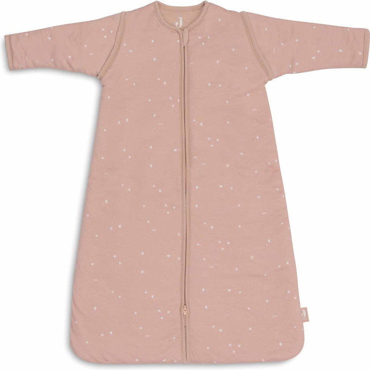 Jollein baby slaapzak winter met afritsbare mouw 90cm - twinkling wild rose - winterslaapzak