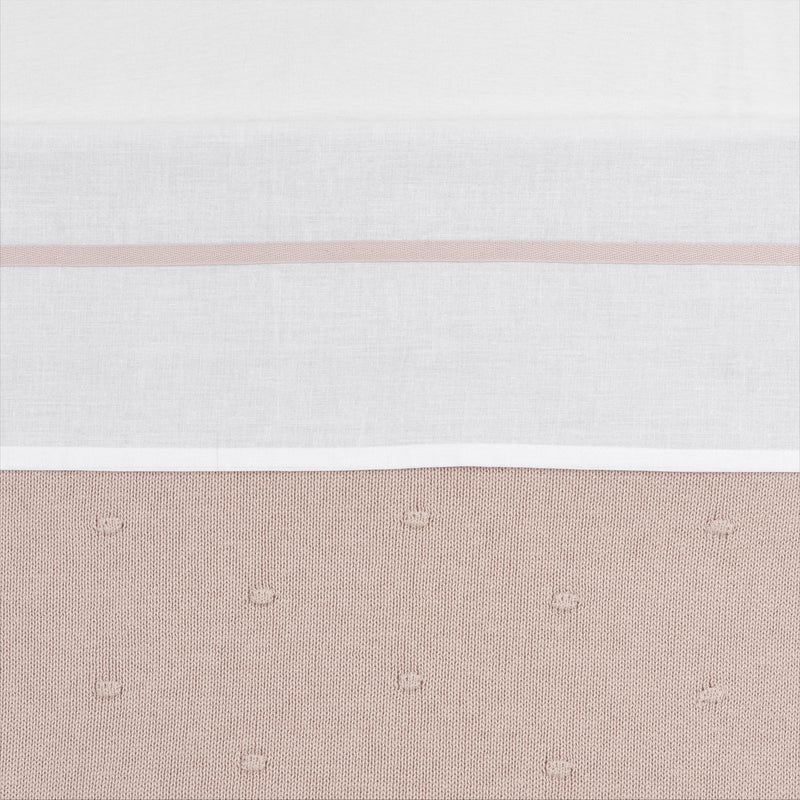 Meyco baby bies ledikant laken - soft pink - 100x150cm - 0.3 tog