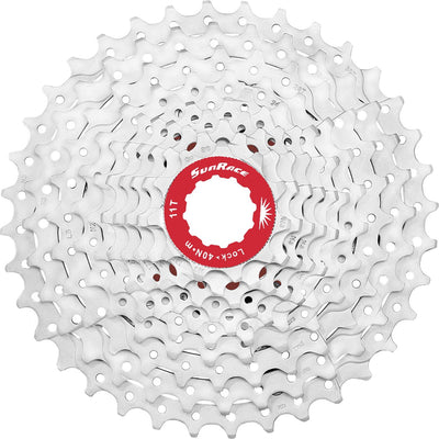 SunRace 10 speed cassette 11-36t. zilver csmx0