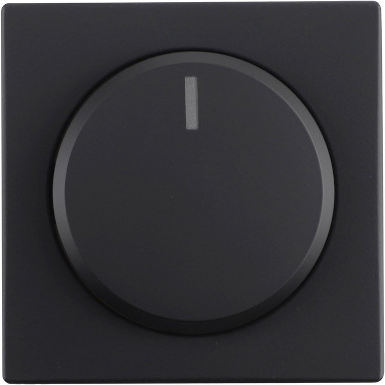 Busch-jaeger - zwarte dimmerknop - future linear - centraalplaat dimmer