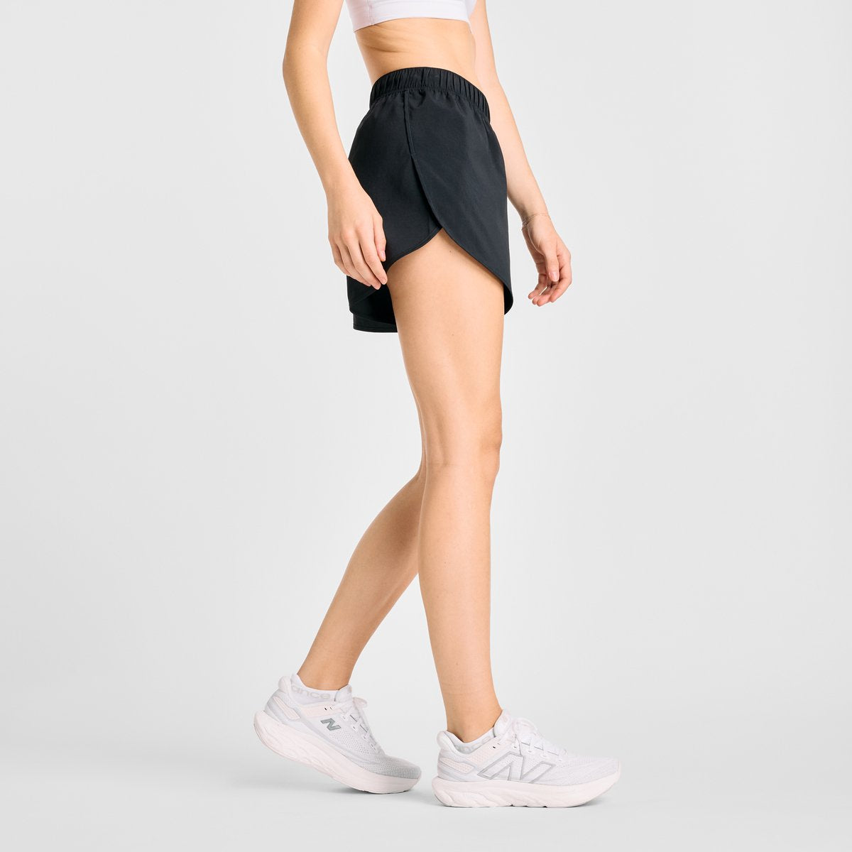 New balance sport short 5 dames sportbroek - black