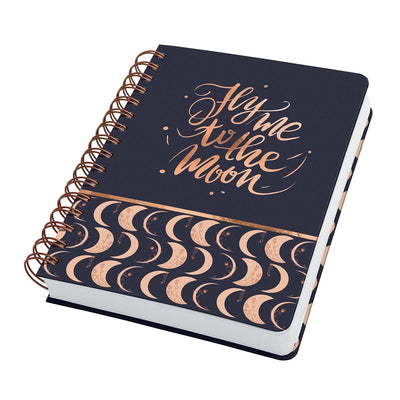 Sigel - spiraal notitieboek - jolie - a5 - hardcover - 240 pagina's - dots - 120 grams papier - moonlight melody - si-jn625
