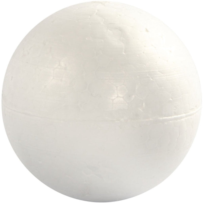 Creativ company cc polystyrene balls, dia. 10 cm, white, 5 pc 1 pack