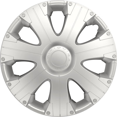 Carpoint wieldoppen racing 13 inch abs zilver set van 4