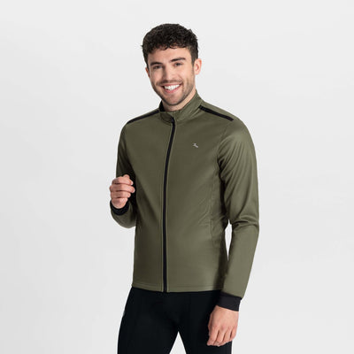Rogelli core heren fietsjack - winter - waterafstotend - groen