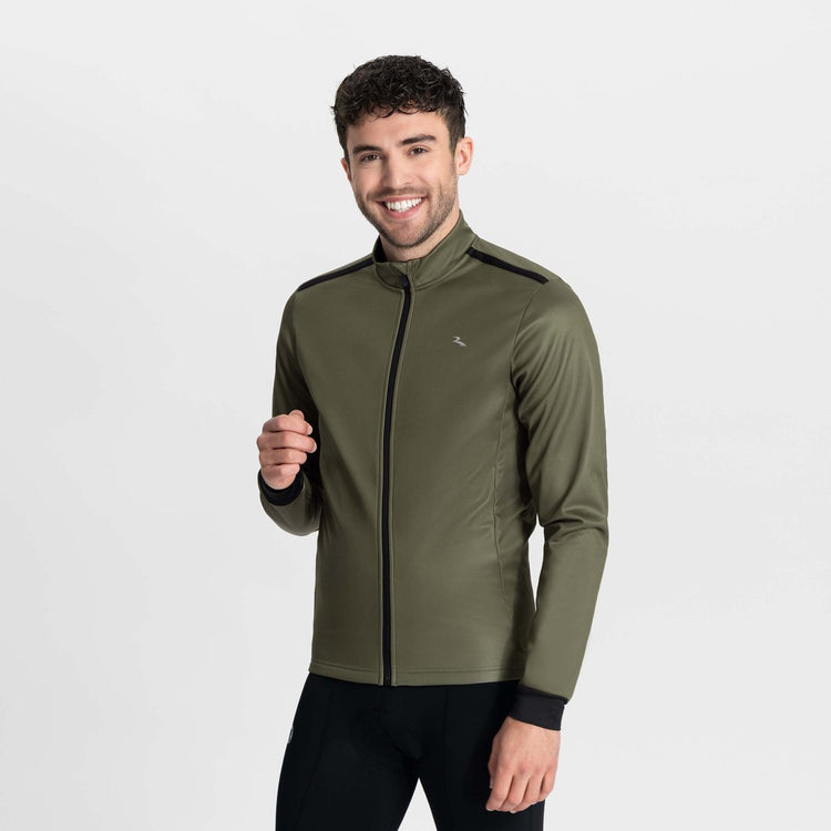 Rogelli core heren fietsjack - winter - waterafstotend - groen