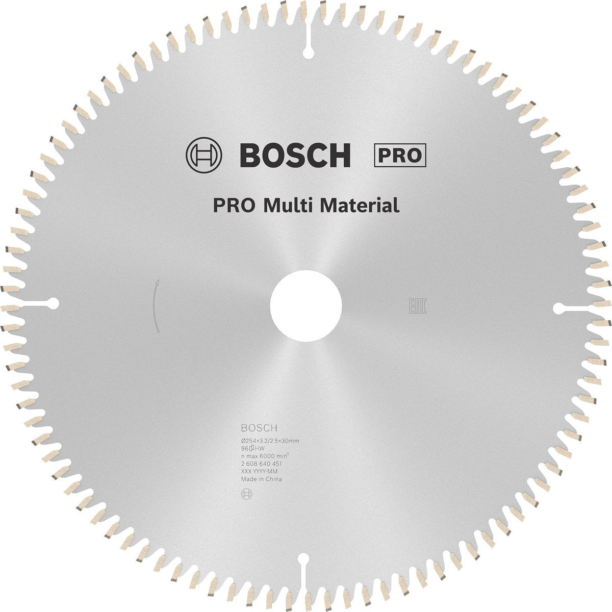 Bosch cirkzb multi k v t 254x30x3,2 96t tr-f