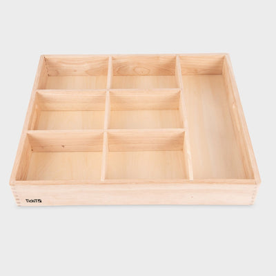 Tickit ® houten sorteerbak (7 compartimenten)