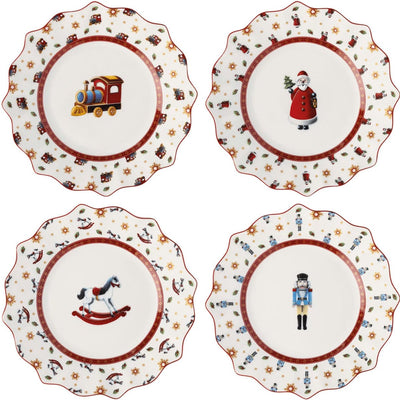 Merkloos sans marque villeroy boch toy's delight anniversary bord 24 cm 4 stuks