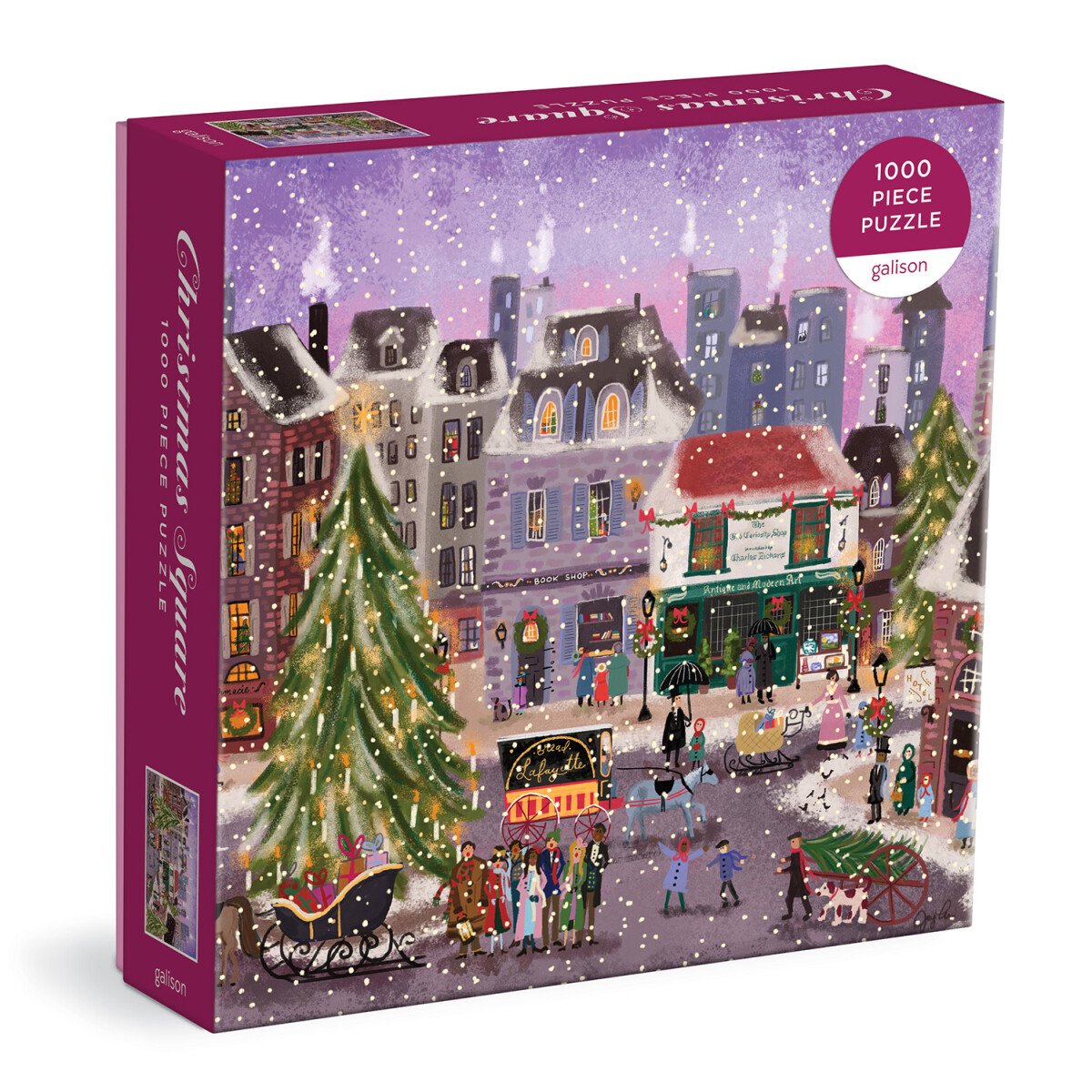 Joy laforme christmas square 1000 piece puzzle in square box