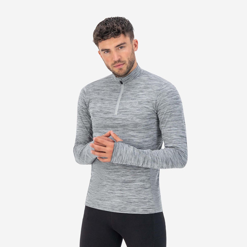 Rogelli core hardloopshirt heren - lange mouwen - grijs - xxl