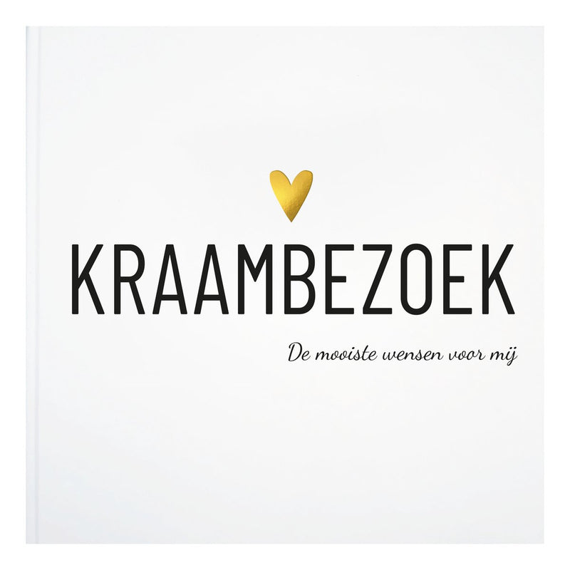 Lifestyle2love luxe kraambezoekboek - hét leukste kraamcadeau - bewaarboek voor wensen en herinneringen -