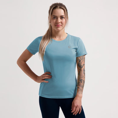 Rogelli core hardloopshirt dames - korte mouwen - blauw - m