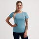 Rogelli core hardloopshirt dames - korte mouwen - blauw - m