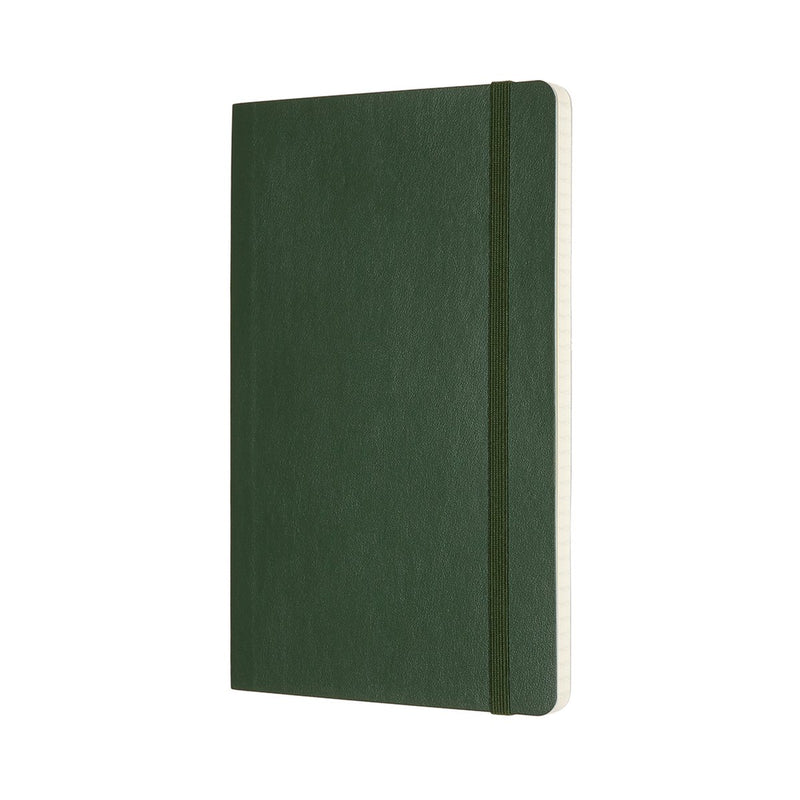 Moleskine classic notitieboek - large - softcover - geruit - mirte groen