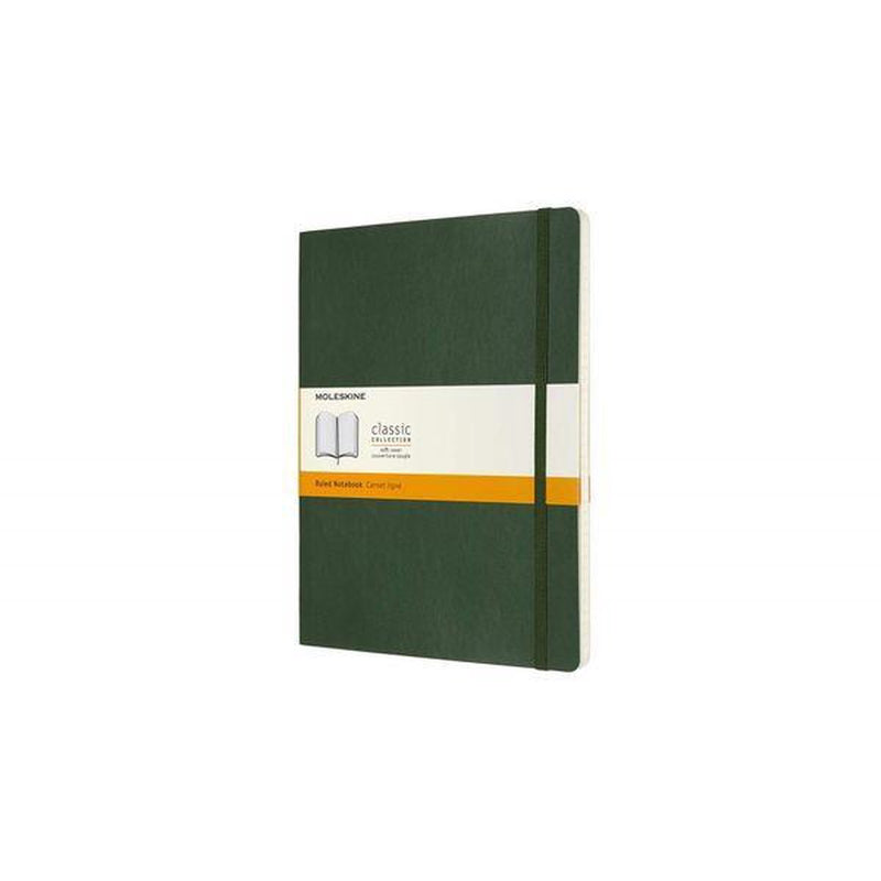 Moleskine classic notitieboek - extra large - softcover - gelinieerd - mirte groen