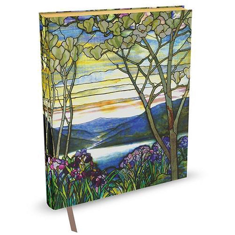 Peter pauper oversize notitieboek - tiffany window - 18x23 cm