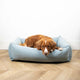 D d home - eden - hondenmand medium - wasbare hoes - waterafstotend - 90x70x22cm ocean blauw