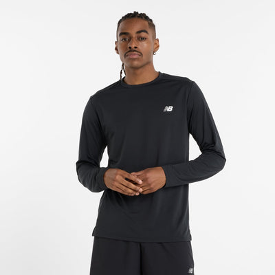 New balance sport long sleeve shirt heren sporttrui - black