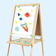 Hape bamboe schildersezel 3-in-1 – hoogteverstelbaarsezel met krijtbord, whiteboard en papierrol | vanaf 3 jaar