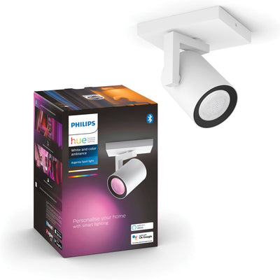 Philips hue argenta opbouwspot - wit en gekleurd licht - 1-spot - wit