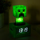 Paladone minecraft creeper wekker - iconisch alarm met nachtlampje - 16 cm