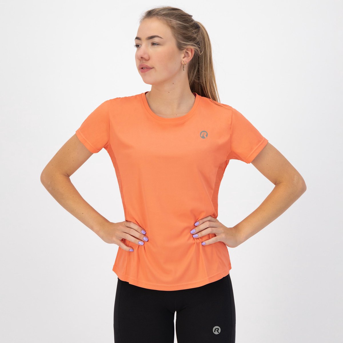 Rogelli core dames hardloopshirt - korte mouw - koraal