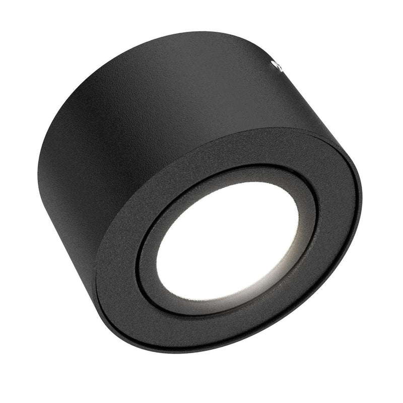 Briloner tube - opbouwlamp - plafondlamp - led 5 w - reflector kantelbaar - 470 lumen - 3.000 kelvin - zwart - ø 9cm