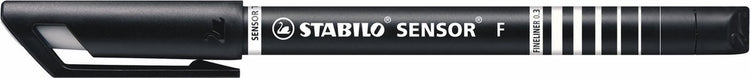 Stabilo sensor - fineliner 0,3 mm - zwart - per stuk