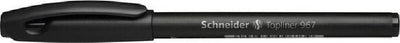 Schneider schrijfwaren schneider fineliner - topliner 967 - 0,4 mm - zwart - doos a 10 stuks - s-9671