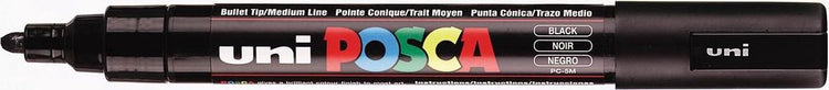 Posca paintmarker uni pc5m m zwart | 6 stuks